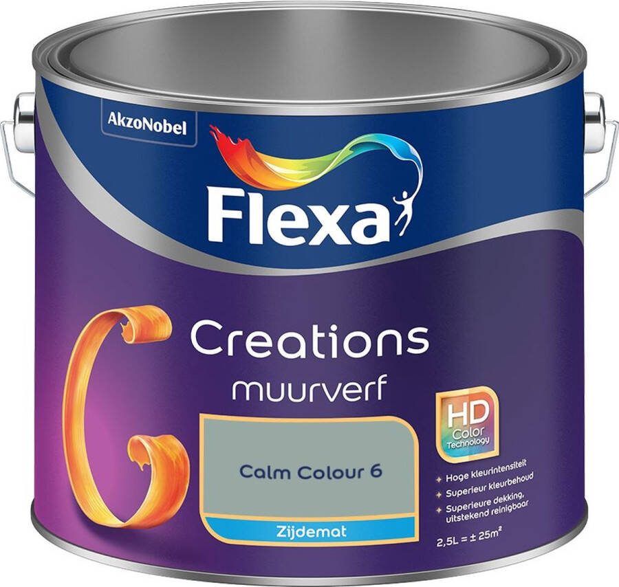 Flexa Creations Muurverf Zijdemat Calm Colour 6 2.5L