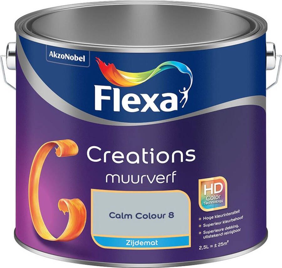 Flexa Creations Muurverf Zijdemat Calm Colour 8 2.5L