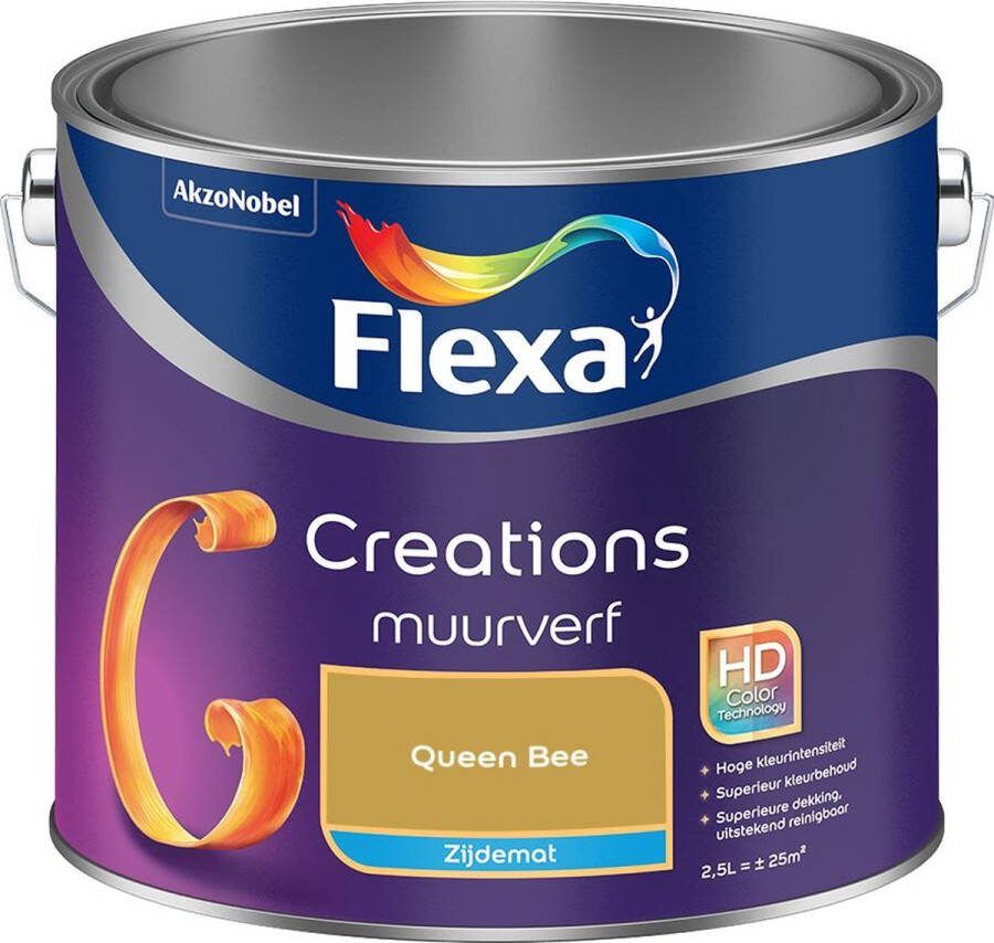Flexa Creations Muurverf Zijdemat Queen Bee 2.5L