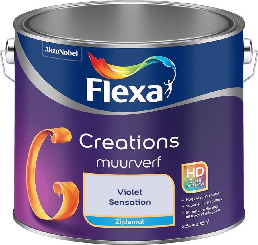 Flexa Creations Muurverf Zijdemat Violet Sensation 2.5L