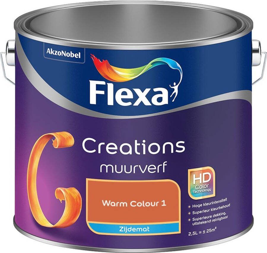 Flexa Creations Muurverf Zijdemat Warm Colour 1 2.5L