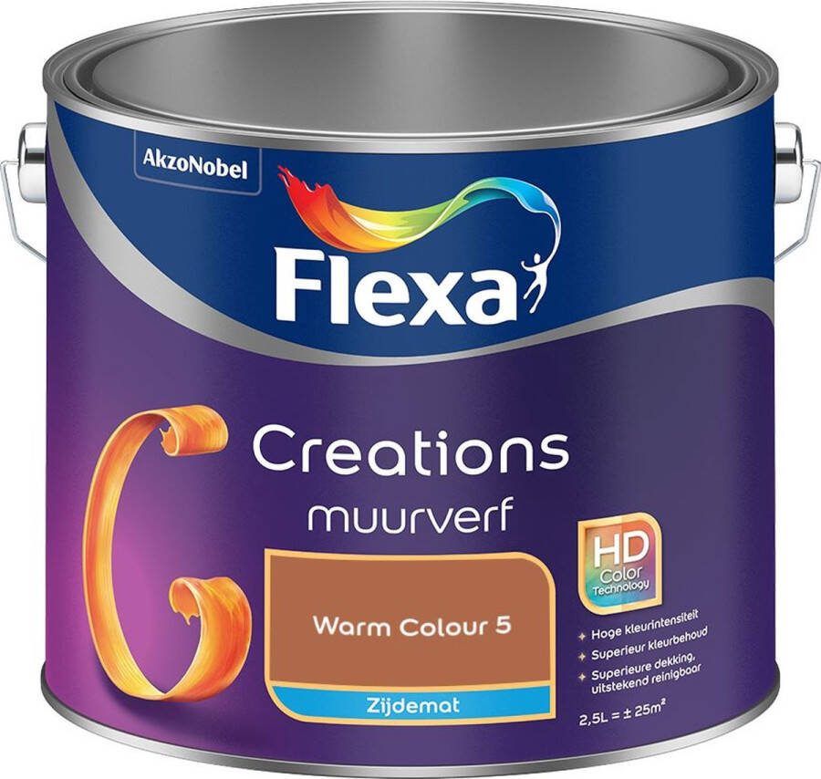 Flexa Creations Muurverf Zijdemat Warm Colour 5 2.5L