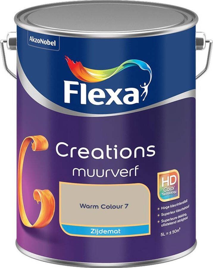 Flexa Creations Muurverf Zijdemat Warm Colour 7 5L