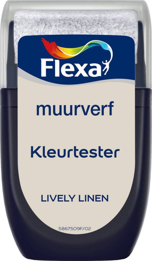 Flexa Kleurtester Muurverf Lively Linen Kleur van het Jaar 2025 30Ml