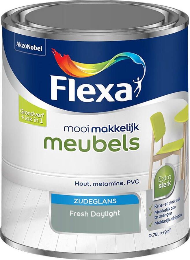 Flexa Mooi Makkelijk Meubels Zijdeglans Muurverf Fresh Daylight 750 Ml