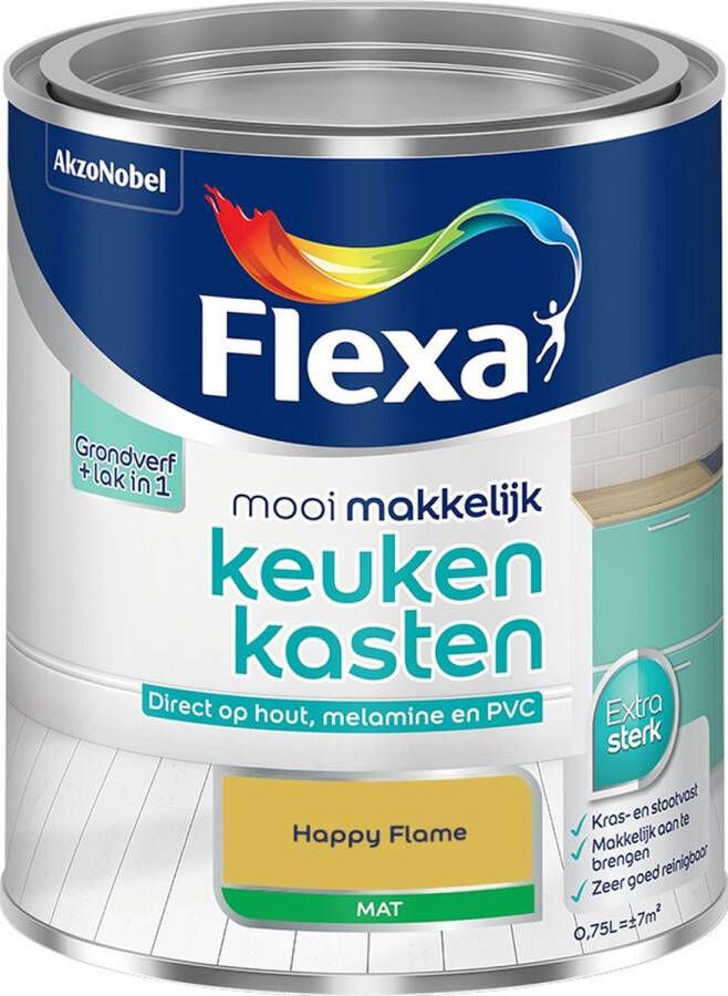 Flexa Mooi Makkelijk Meubels Mat Happy Flame 750 Ml