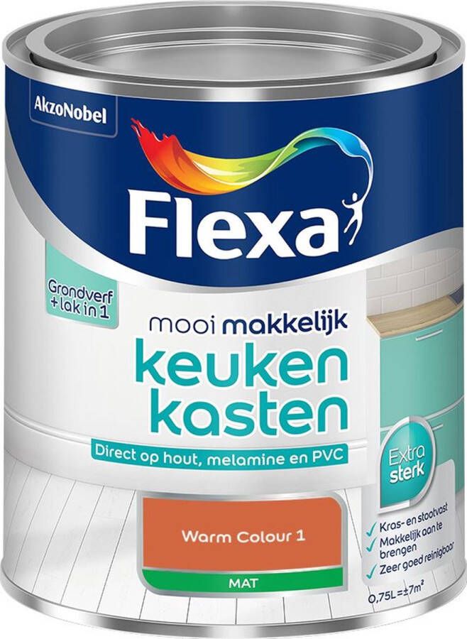 Flexa Mooi Makkelijk Meubels Mat Warm Colour 1 750 Ml