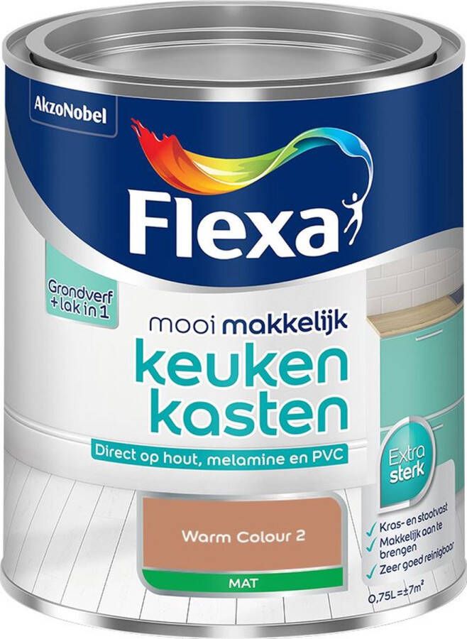 Flexa Mooi Makkelijk Meubels Mat Warm Colour 2 0 75l