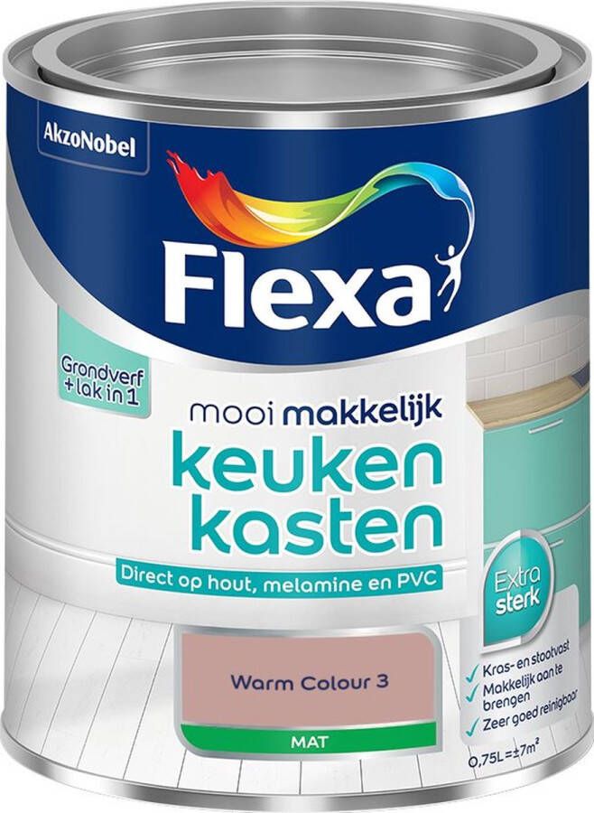 Flexa Mooi Makkelijk Meubels Mat Warm Colour 3 0 75l