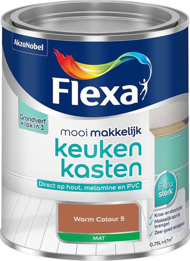 Flexa Mooi Makkelijk Meubels Mat Warm Colour 5 750 Ml