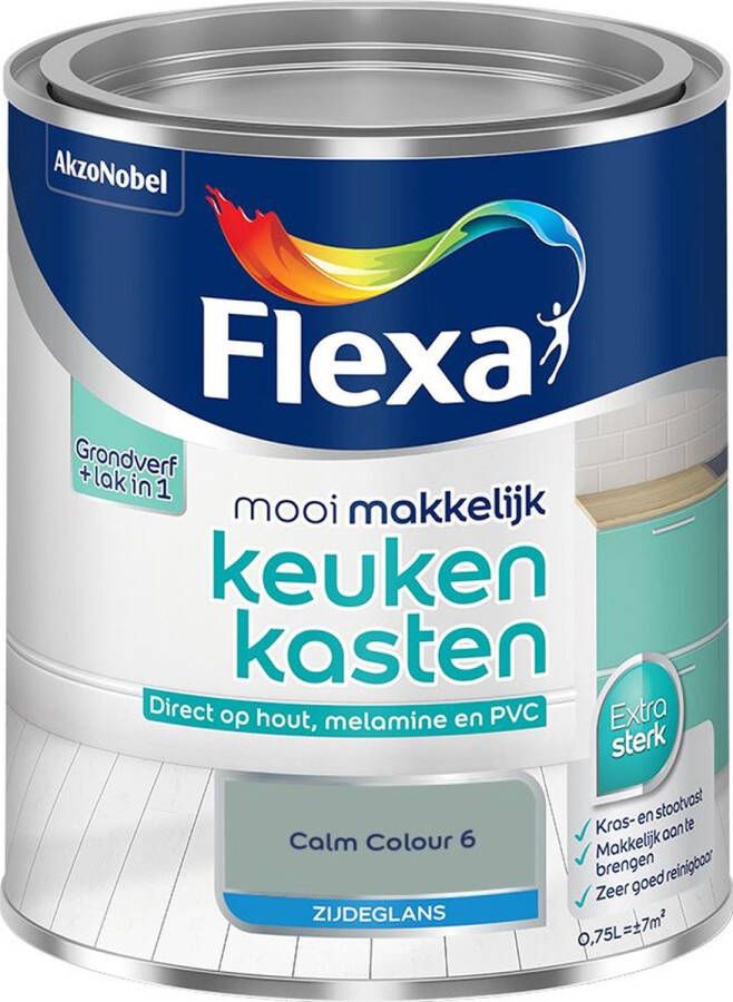 Flexa Mooi Makkelijk Meubels Zijdeglans Calm Colour 6 0 75l