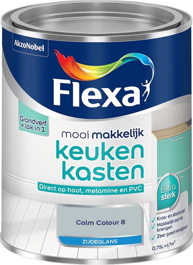 Flexa Mooi Makkelijk Meubels Zijdeglans Calm Colour 8 0 75l