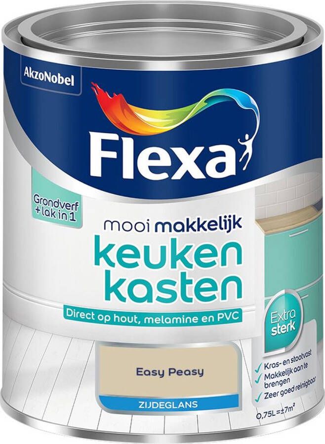 Flexa Mooi Makkelijk Meubels Zijdeglans Muurverf Easy Peasy 750 Ml