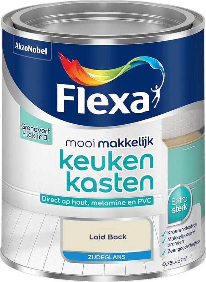 Flexa Mooi Makkelijk Meubels Zijdeglans Muurverf Laid Back 750 Ml