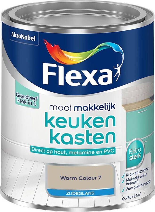 Flexa Mooi Makkelijk Meubels Zijdeglans Warm Colour 7 0 75l