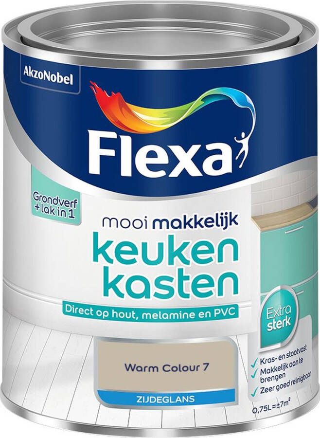 Flexa Mooi Makkelijk Meubels Zijdeglans Muurverf Warm Colour 7 750 Ml