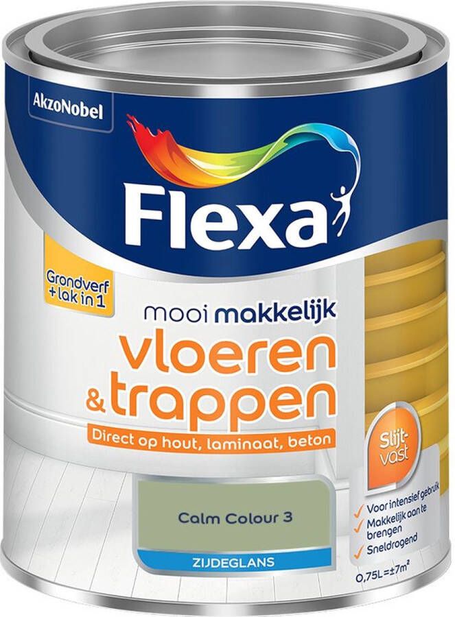 Flexa Mooi Makkelijk Vloeren & Trappen Zijdeglans Calm Colour 3 0 75l