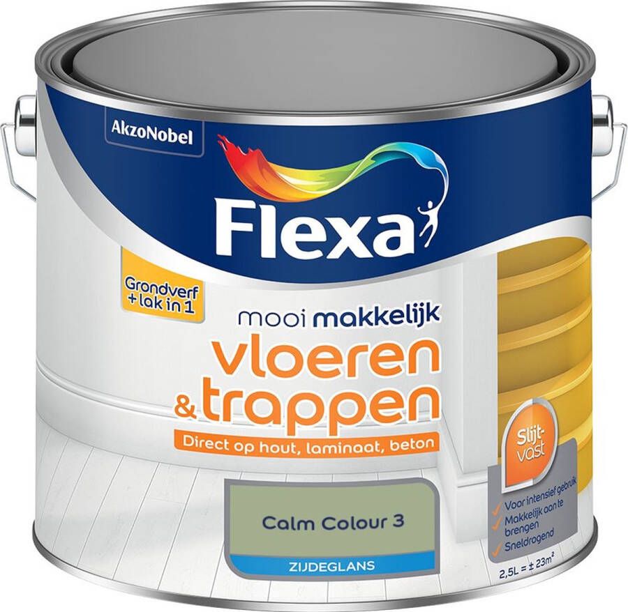 Flexa Mooi Makkelijk Vloeren & Trappen Zijdeglans Calm Colour 3 2.5l