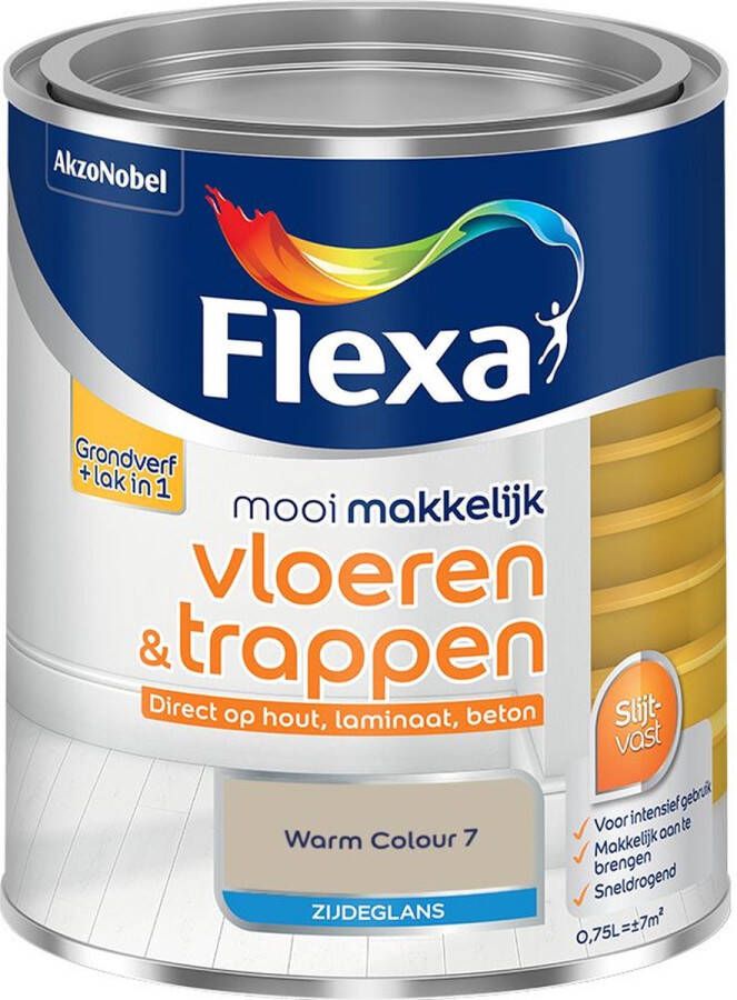 Flexa Mooi Makkelijk Vloeren & Trappen Zijdeglans Warm Colour 7 0 75l
