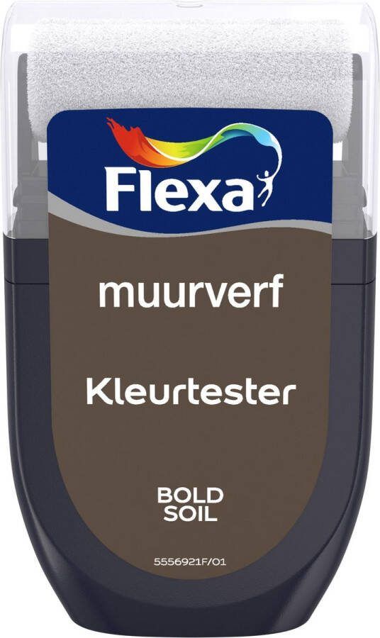 Flexa Muurverf Kleurtester Kleur van het jaar 2021 Bold Soil 30 ml