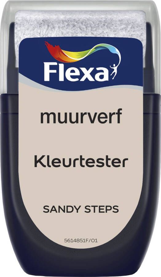 Flexa Muurverf Kleurtester Kleur van het jaar 2022 Sandy Steps 30 ml