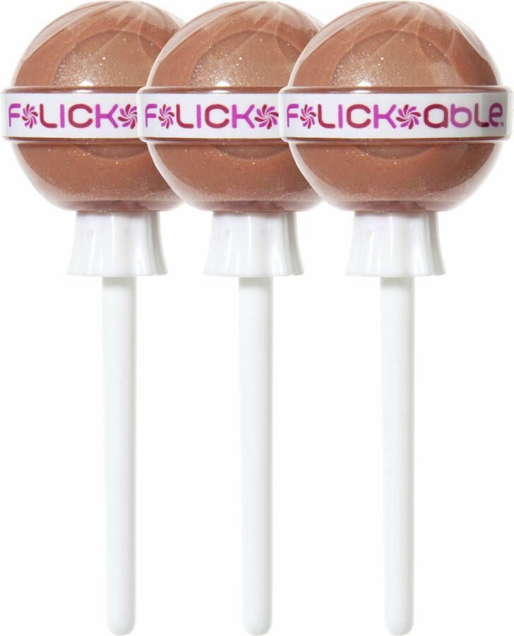 Flickable Luxe Lip Gloss Pop Toffee Talk 04 set van 3