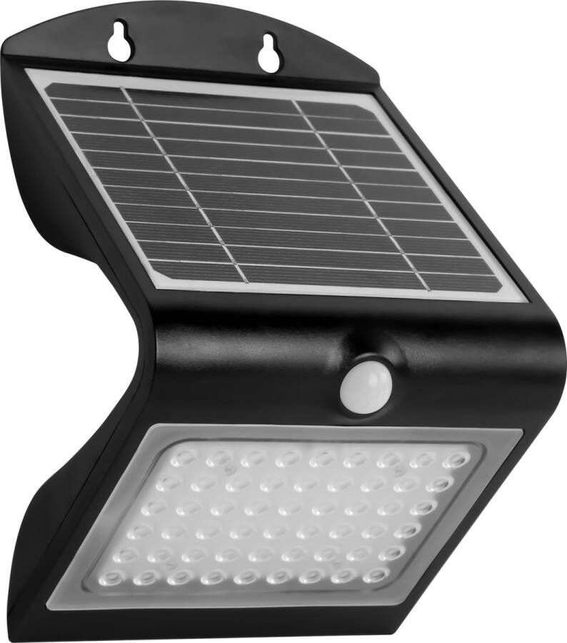 FlinQ Atalanta Solar Wandlamp Solar Tuinverlichting Zonne-energie Bewegingssensor 4W Zwart