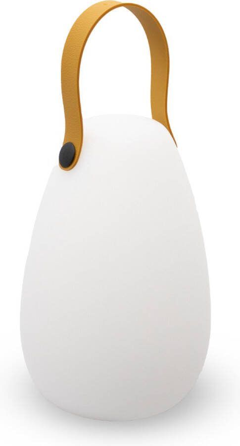 FlinQ Fiji Tafellamp Oplaadbare Tafellamp voor Binnen en Buiten Draadloze Tafellamp RGB Lamp en Warm Wit Licht IP44 Wit