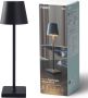 FlinQ Tafellamp Nova Oplaadbaar en met Touch Bediening Voor Slaapkamer en Woonkamer Draadloze Lamp ook als Schemerlamp Dimbaar en Ideaal voor Nachtkastje Industrieel Zwart - Thumbnail 1