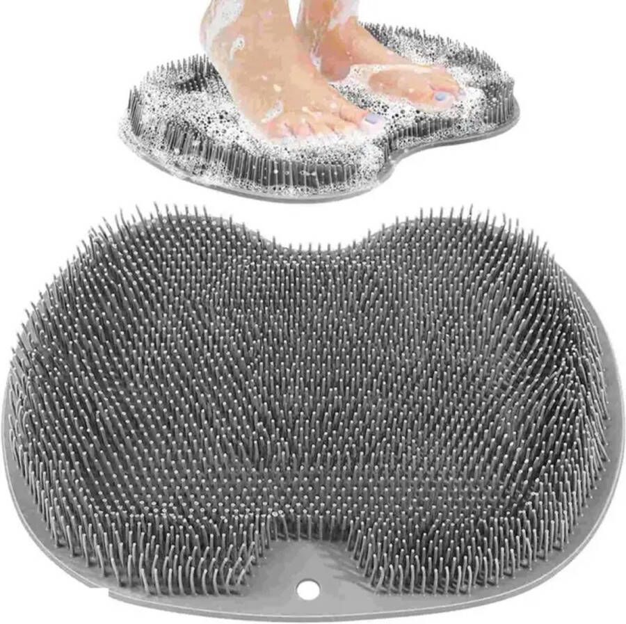 Flipflop Club Antislip Voet & Rug Schrobber Voet Massage Zuignappen Siliconen Douchemat Douche Deurmat Silliconen Badkamer Badborstel Multifunctioneel Voetmassagepad Scrub