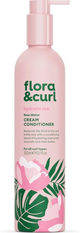 Flora & Curl Organic Rose Water Cream Conditioner