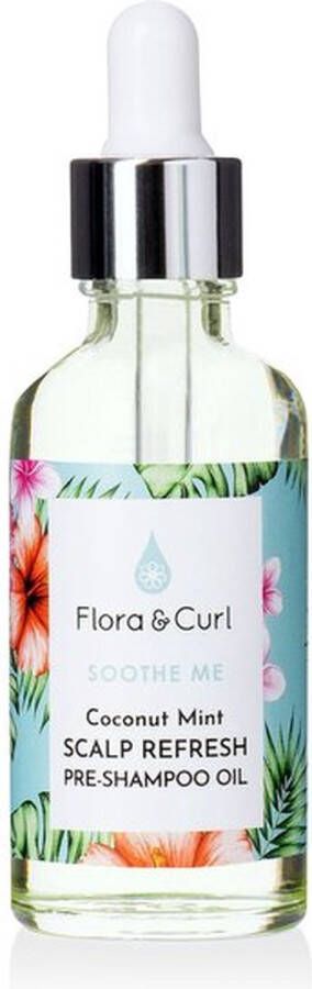 Flora & Curl Haarolie Soothe Me Munt Kokosnoot Pre-shampoo Verfrissend 50 ml (50 ml)