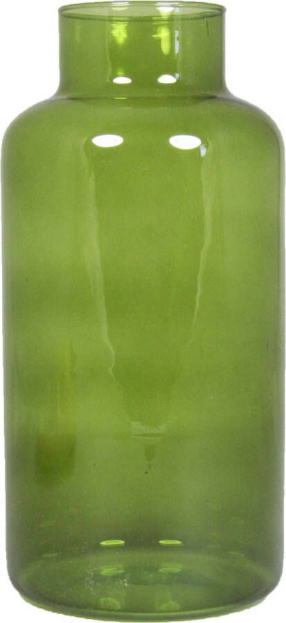 Floran Bloemenvaas apotheker model groen transparant glas H30 x D15 cm