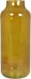 Floran Bloemenvaas Milan transparant oker geel glas D15 x H35 cm melkbus vaas met smalle hals Vazen - Thumbnail 1