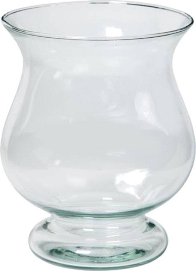 Floran bloemenvaas transparant eco glas Bora D17 x H20 cm kelk model
