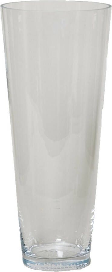 Merkloos Sans marque Conische vaas helder glas 43 cm Bloemenvaas