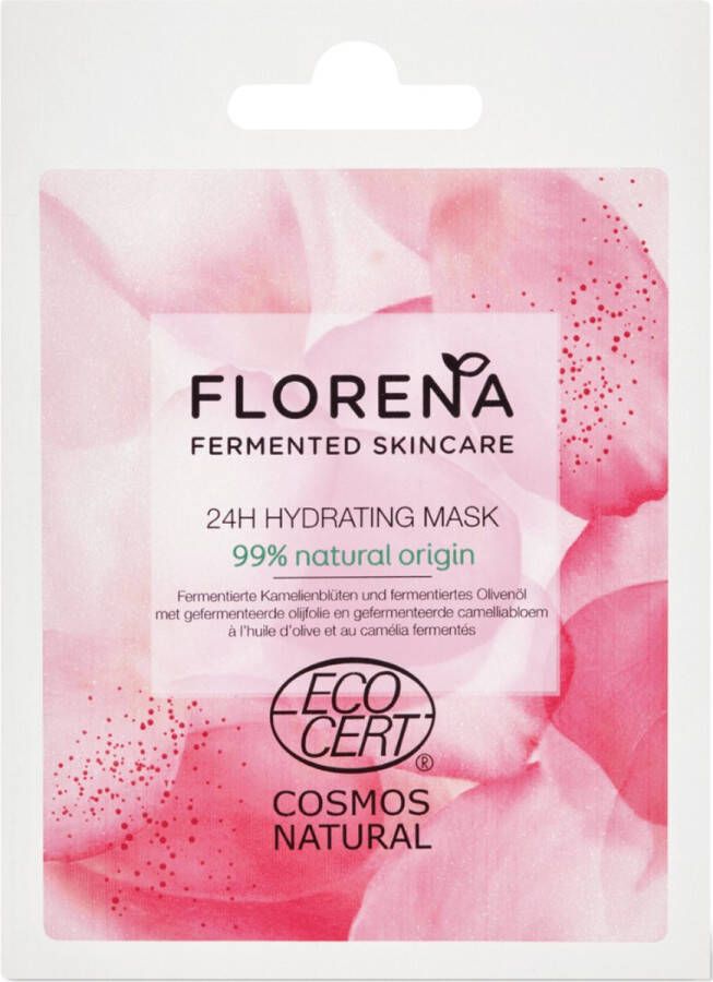 Florena Skincare 99% Natuurlijke Gefermenteerde 24H Hydraterende Gezichtsmasker 8 ml