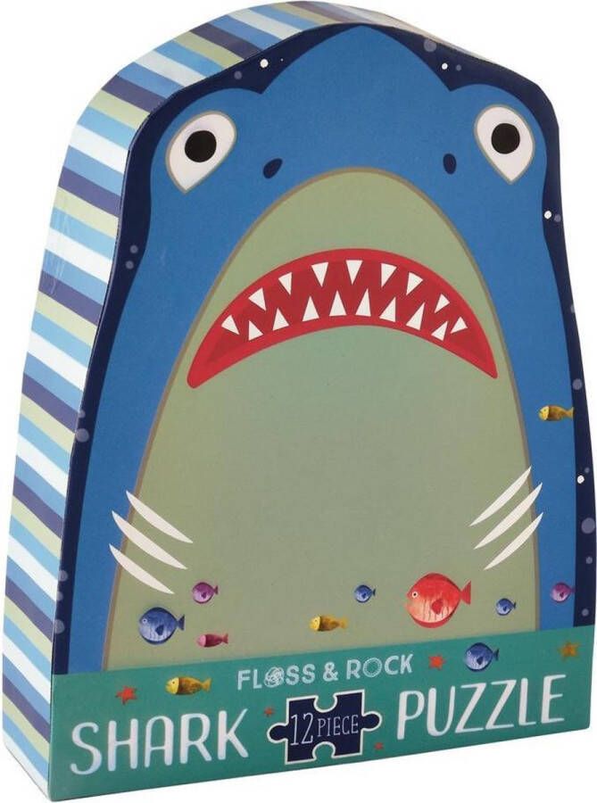 Floss & Rock Haai Puzzel 12 st. 28 x 27 cm