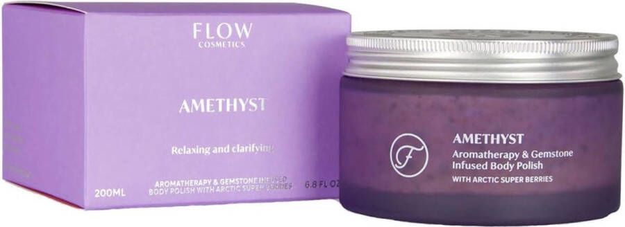 Flow Cosmetics Flow Amethyst Aromatherapy & Gemstone Body Scrub 200 ml