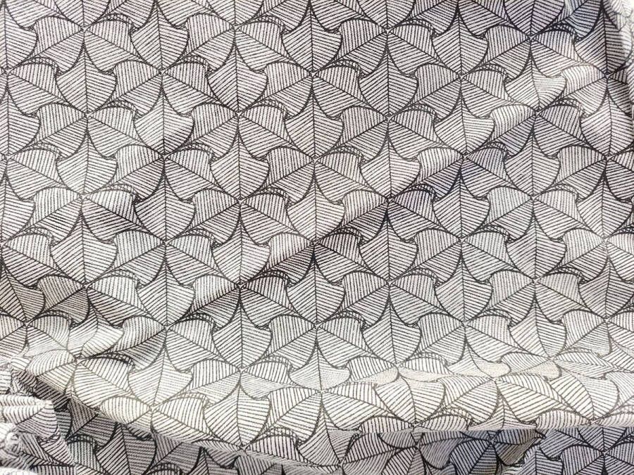 Floz Design luxe theedoek met natuurlijke print van zwart wit bio katoen GOTS certificaat fairtrade 50 x 70 cm