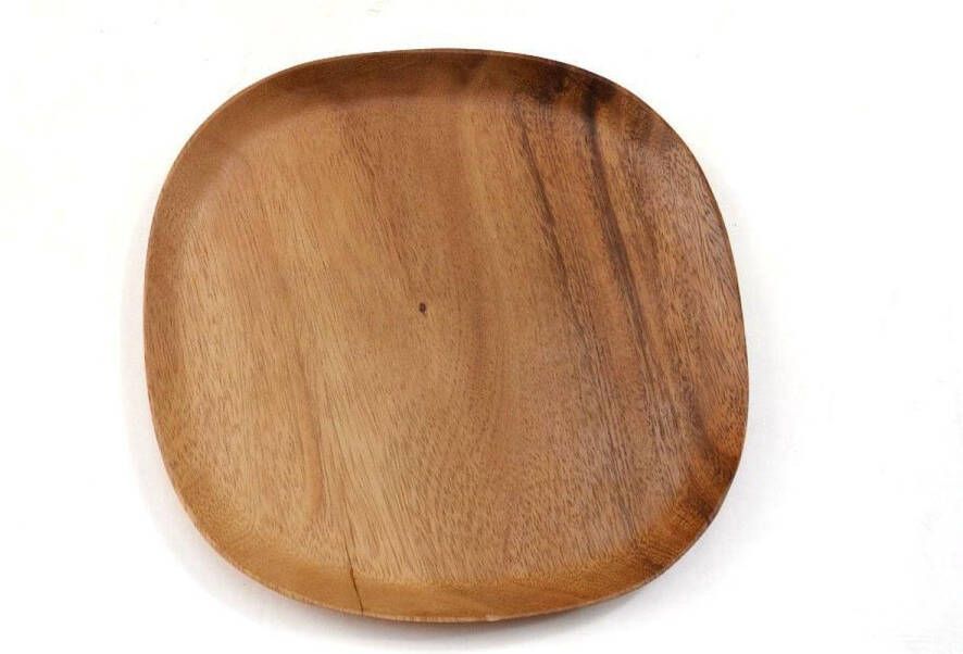 Floz houten ontbijtbord houten bord vierkant bord set van 2 25 cm fairtrade