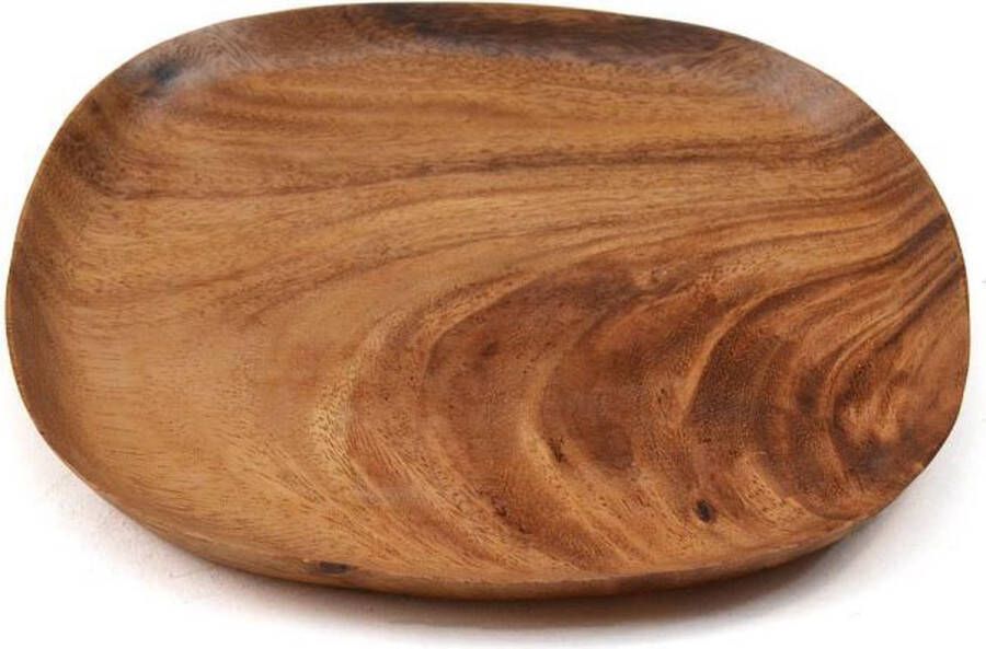 Floz houten ontbijtbord houten bord vierkant met afgeronde hoeken 25 cm fairtrade