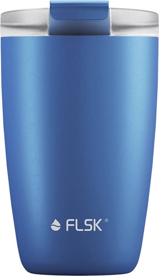 FLSK CUP Koffie to Go Beker Vaatwasmachinebestendig 350 ml Ice Blauw