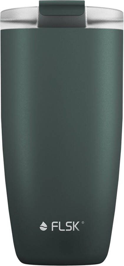 FLSK CUP Koffie to Go Beker Vaatwasmachinebestendig 500 ml Moss Donkergroen