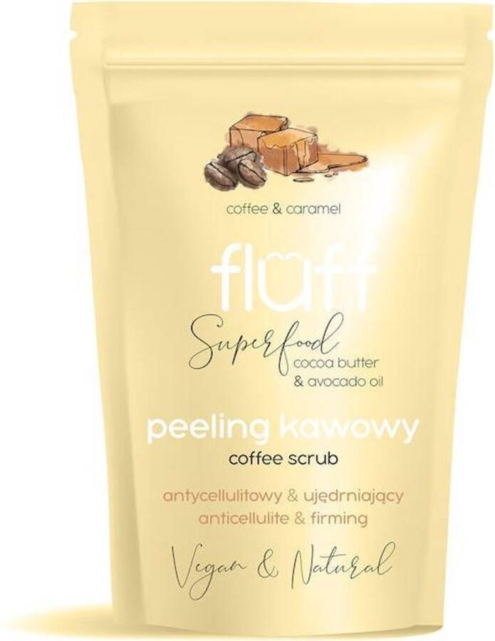 Fluff Coffee Scrub Body Scrub Firming & Anti-Cellulite Caramel 100ML