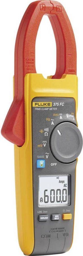 Fluke 4695932 Multimeter Stroomtang Digitaal CAT III 1000 V CAT IV 600 V Weergave (counts): 6000