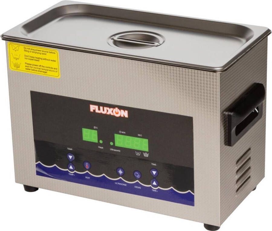 Fluxon Ultrasoon reiniger 4 5 liter inhoud Professioneel