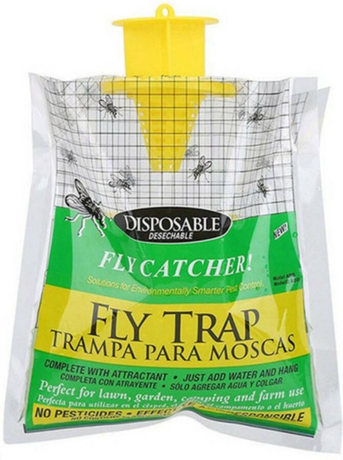 Fly Trap Bag Vliegenval Vliegenzak Ecologische vliegenval Tot 20.000 Vliegen Muggen Insecten Val Ongediertebestrijding Plaagdierenbestrijding Zak