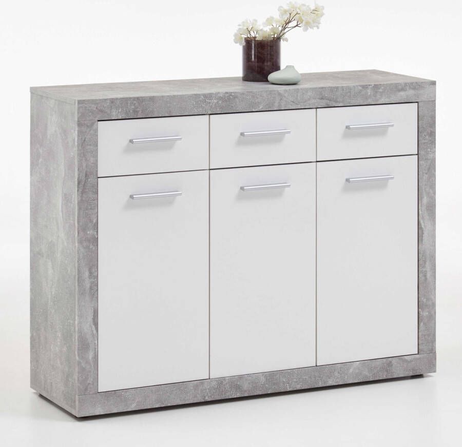 FMD Buffet avec 3 Portes et 3 Tiroirs L117 cm Turbo