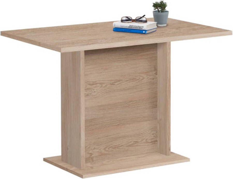 VidaXL Eettafel 110 cm eikenkleurig VDXL_428698